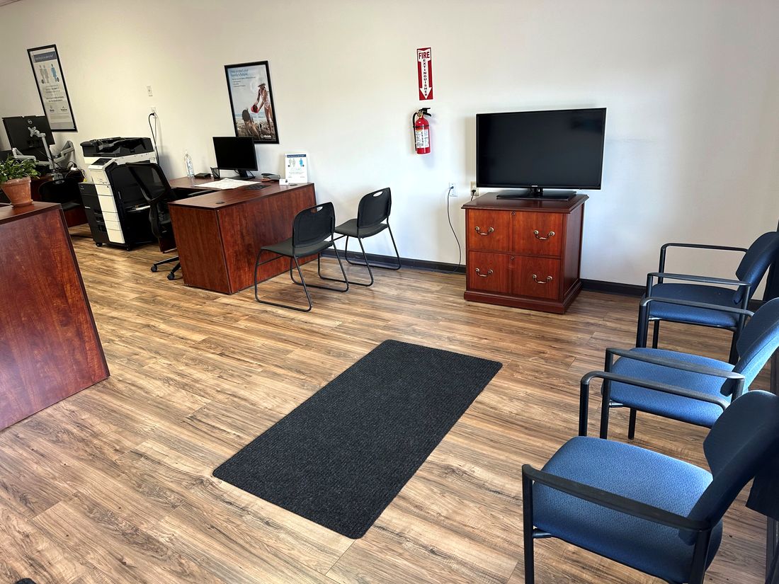 Inside the Abbatiello Financial Group insurance office in Manchester, NJ