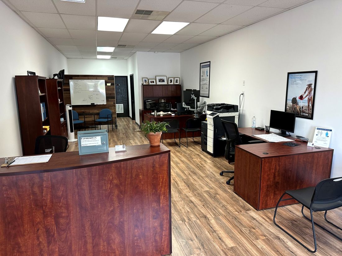 Client seating and consultation area at Abbatiello Financial Group in Manchester, NJ
